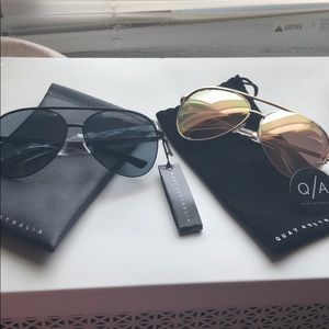 TWO Quay Australia Aviator Sunglasses!!